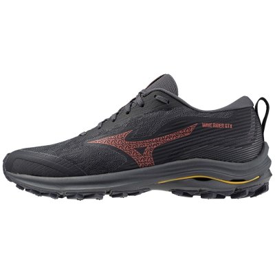 Zapatillas Para Correr Mizuno WAVE Rider GTX Mujer - Negros / Coral - Chile M641UOKGEP